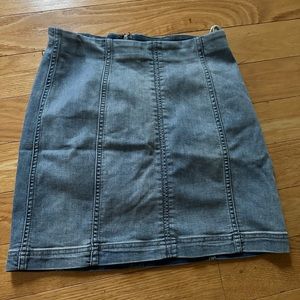 Free People Blue Denim Mini Skirt Size 6